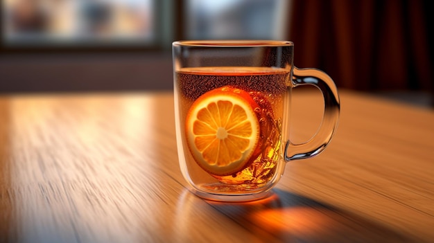 café e suco de laranja HD 8K papel de parede Banco de Imagem Fotográfica