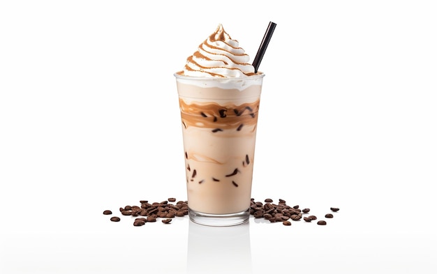 Café Frappe en blanco