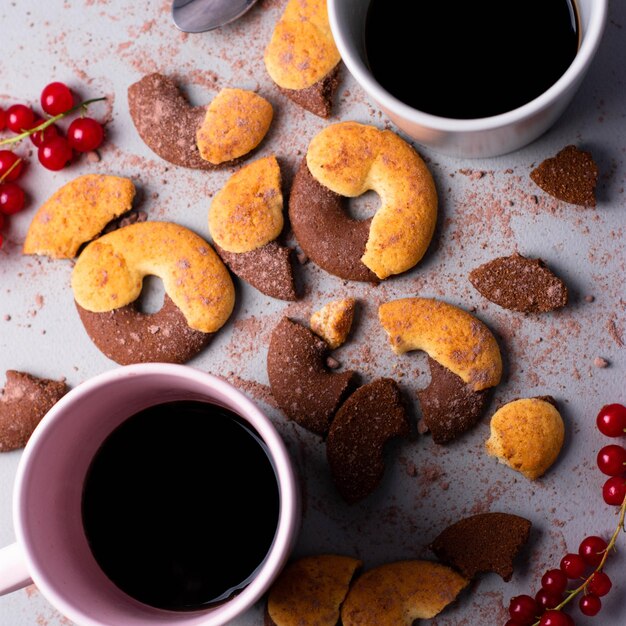 Café y galletas