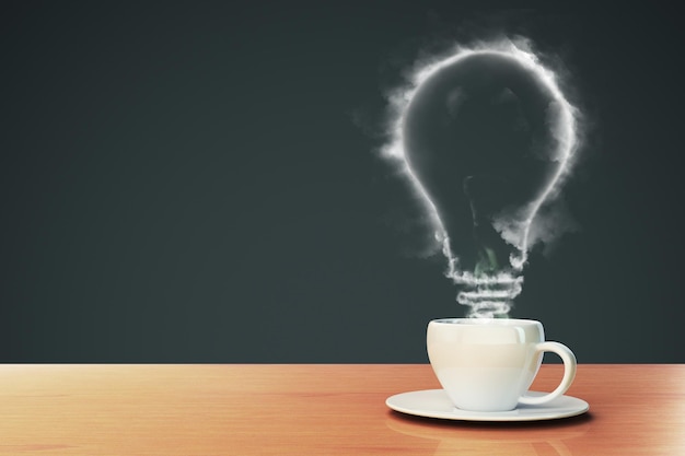 El café hace el concepto de idea