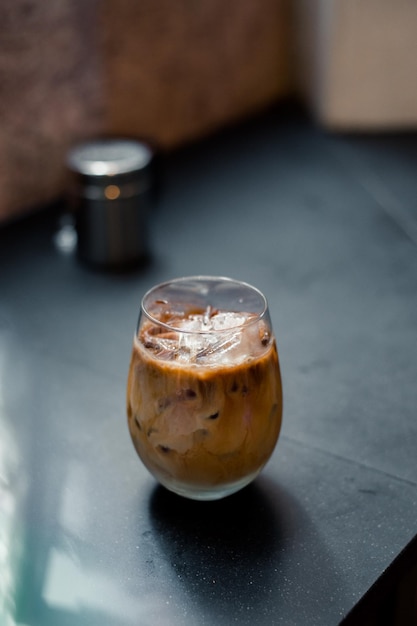 Café helado con leche