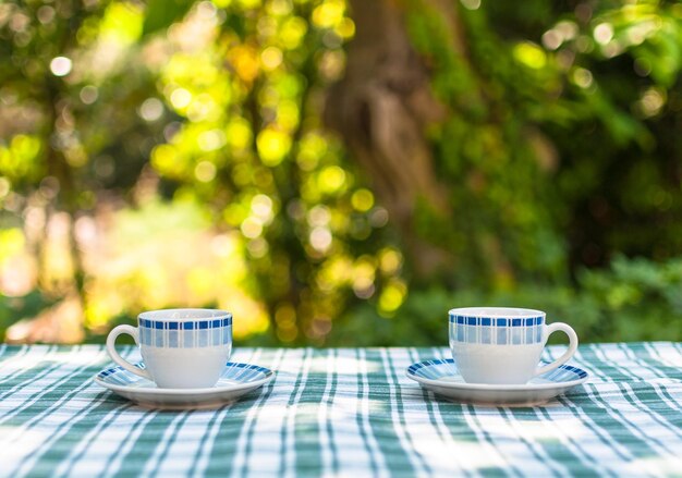 cafe en el jardin