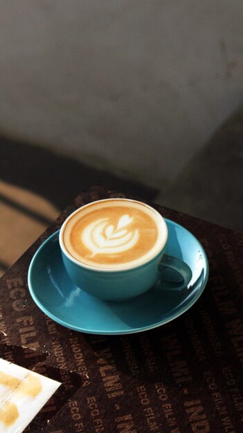 Foto café con latte art