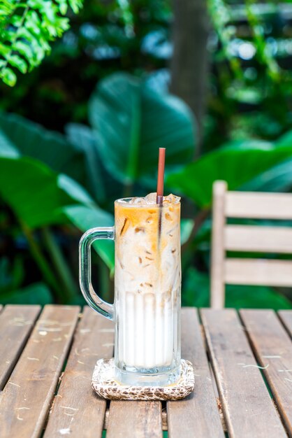 Foto café con leche helado