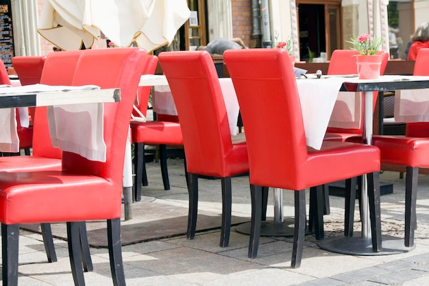 Café en el mercado de la ciudad