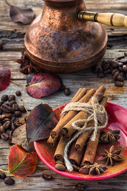 Café en el otoño