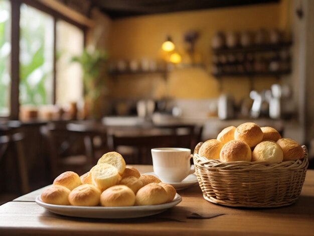 café y pan de queso