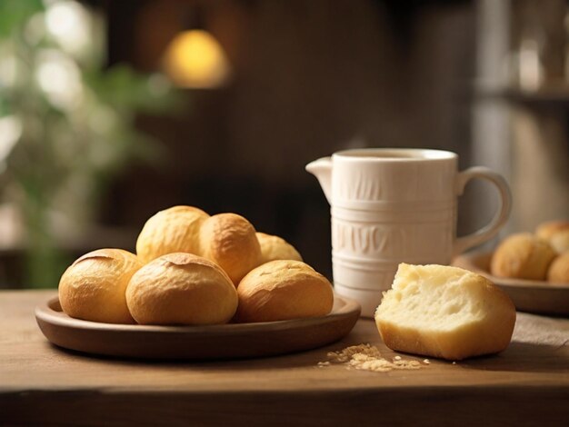 café y pan de queso