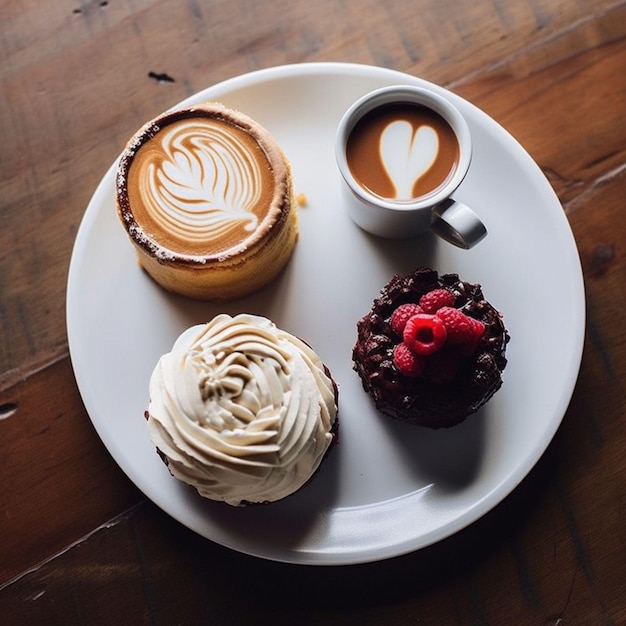 Café y pastelitos