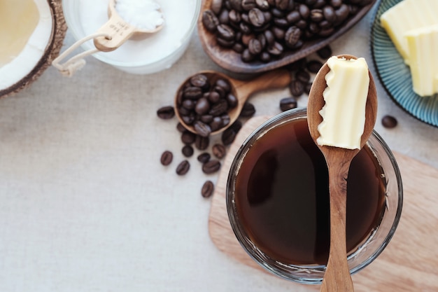 Café a prueba de balas, comida cetogénica.