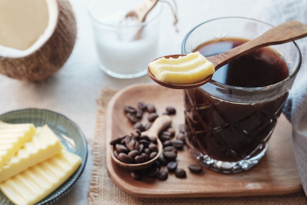 Café a prueba de balas, comida cetogénica.