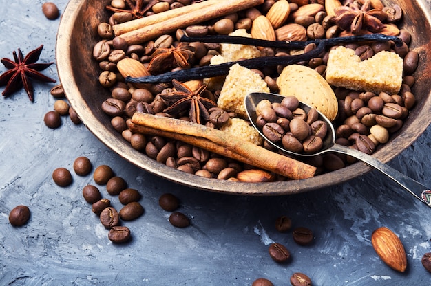 Café tostado en grano