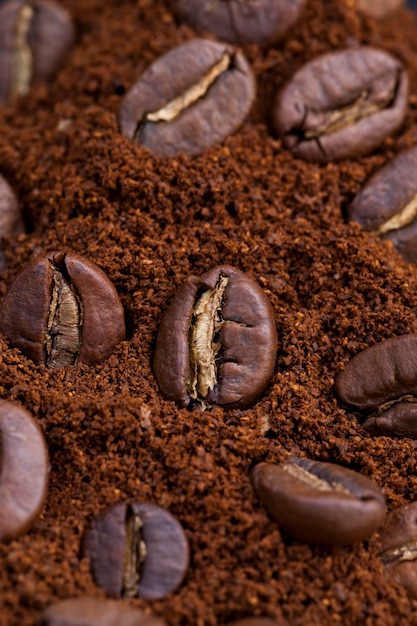 Café tostado para hacer bebidas.