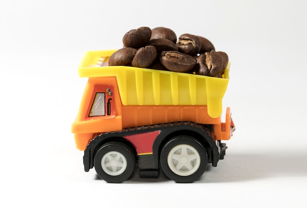 café, transporte de grãos de café