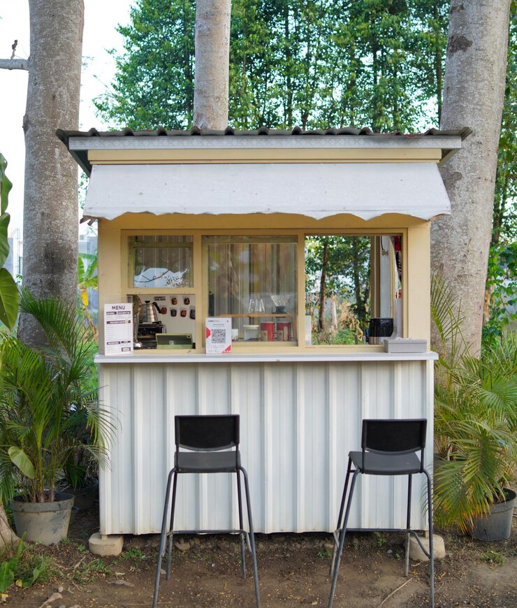 Foto cafeteria da floresta