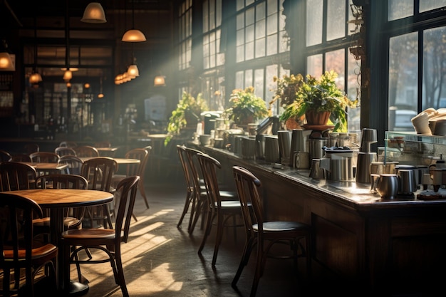 Cafeteria IA geradora de luz natural