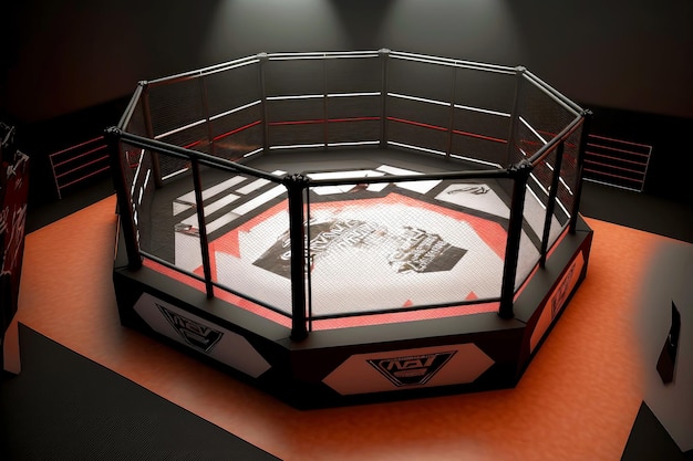 Cage Arena Boxeo octágono para Peleas y Peleas Sin Reglas artes marciales mixtas MMA