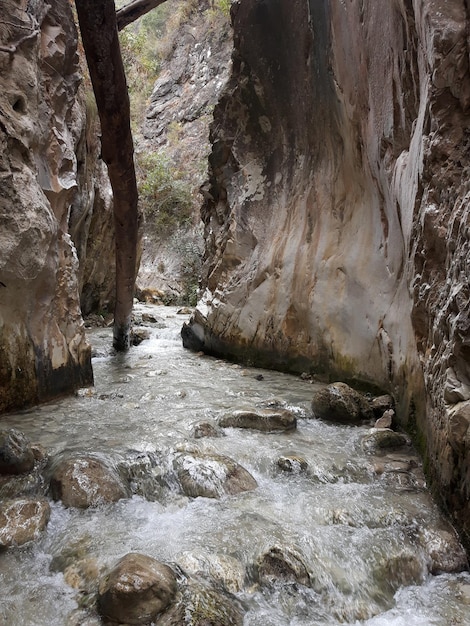 Los cahorros del río Chillar Ruta de senderismo