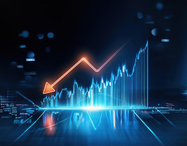La caída de los precios analizando un colapso futurista de la bolsa de valores