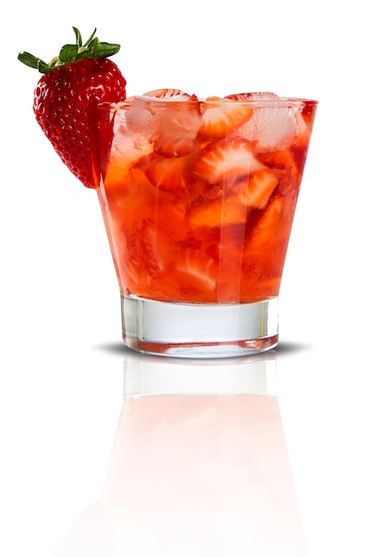 Caipirinha de Morango Fresco