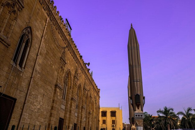 El Cairo Egipto Octubre 2018 Mezquita AlHussein en El Cairo Egipto