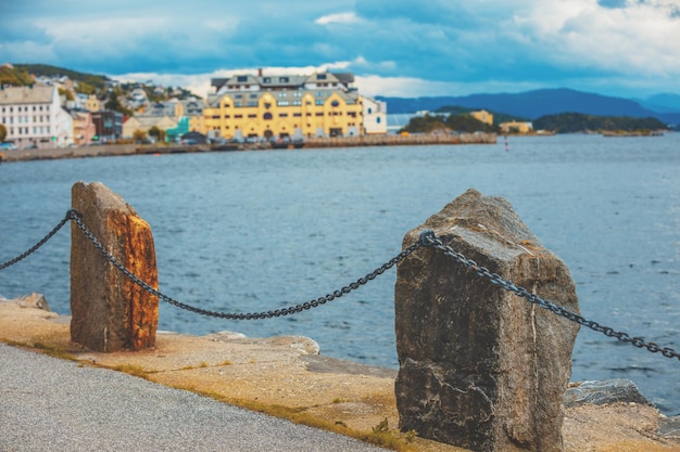 Cais de Alesund, Noruega, Europa