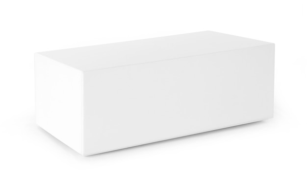 caixa branca em fundo branco