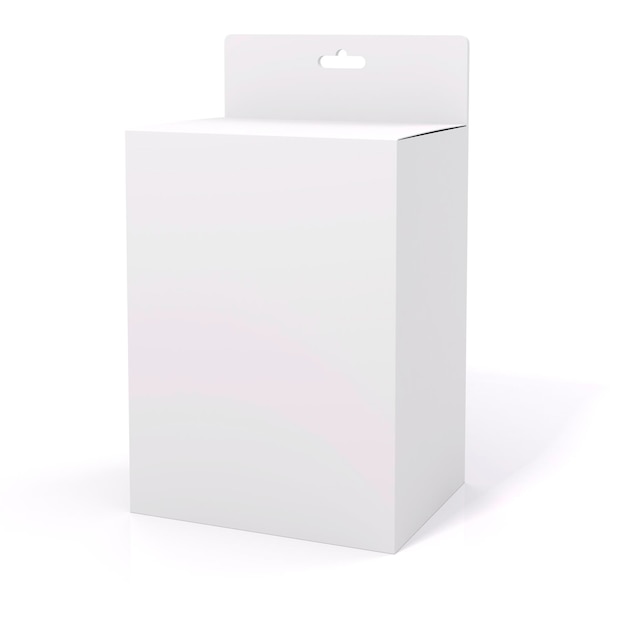 caixa de pacote de produto em branco 3d em branco