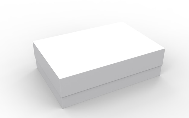 Caixa de pacote de produto em branco branco.