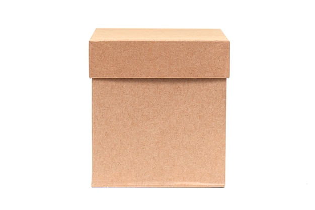 Caixa de papelão isolada