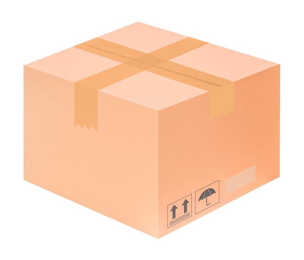 Caixão de encomendas adesivo png fundo transparente