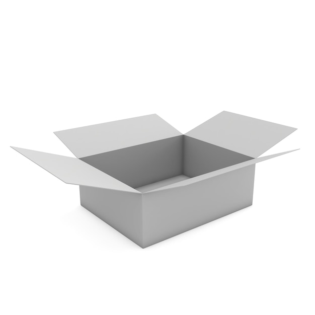 caja abierta 3d