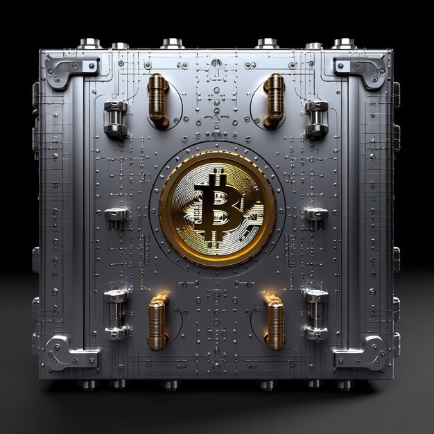 Foto caja de bitcoins