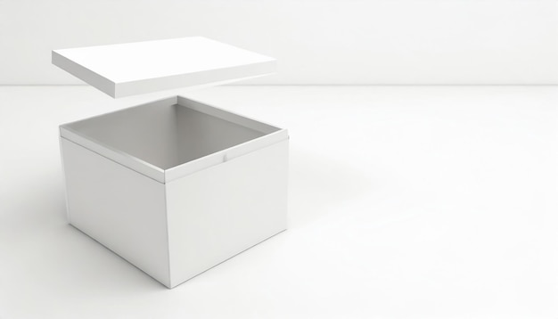 Caja blanca en 3D