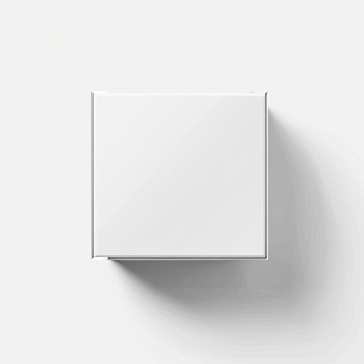 Una caja blanca con una caja blanca en ella que dice quot la palabra quot en ella