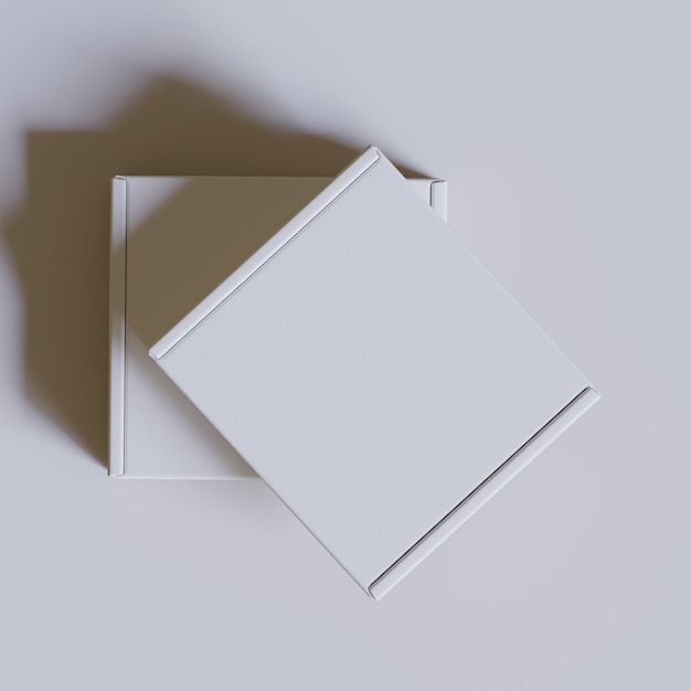 una caja blanca con la palabra en ella