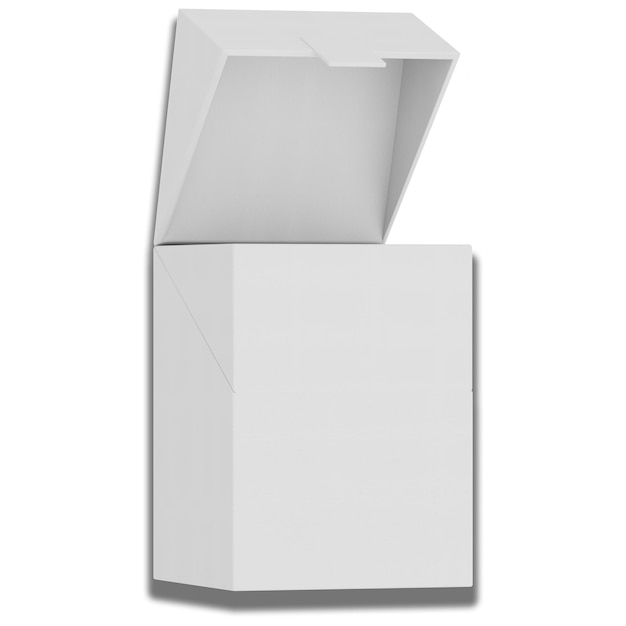 Foto una caja blanca con una tapa que dice 