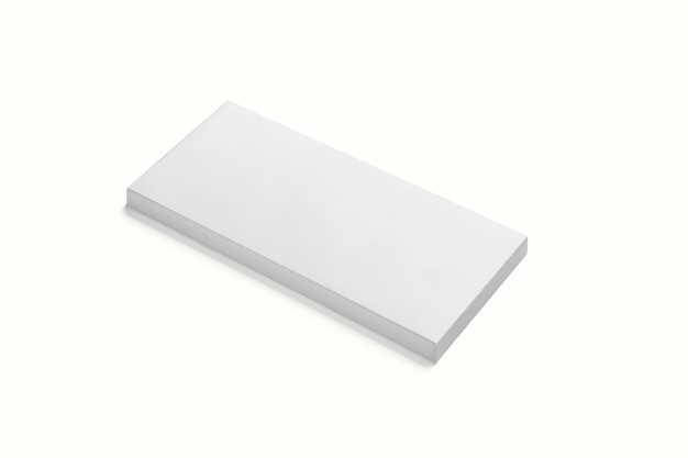 Caja de cartón cuadrada plana fotorrealista Mockup en fondo gris claro representación 3D plantilla de Mockup lista para su diseño