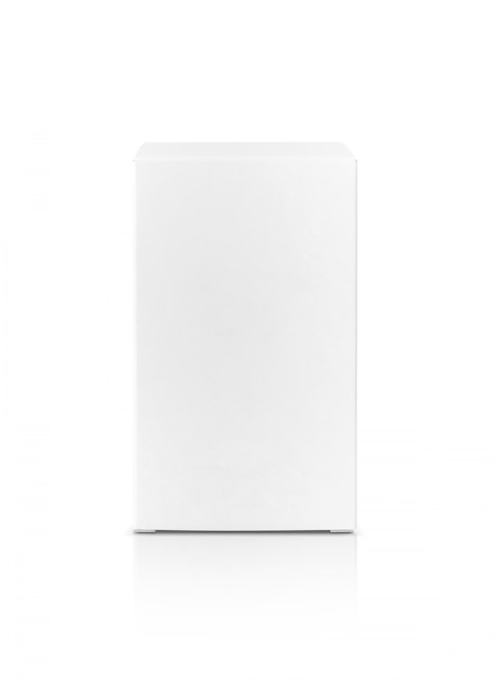 Caja de cartón de papel blanco de embalaje en blanco para diseño de producto