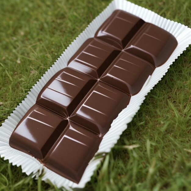Foto una caja de chocolates que es blanca