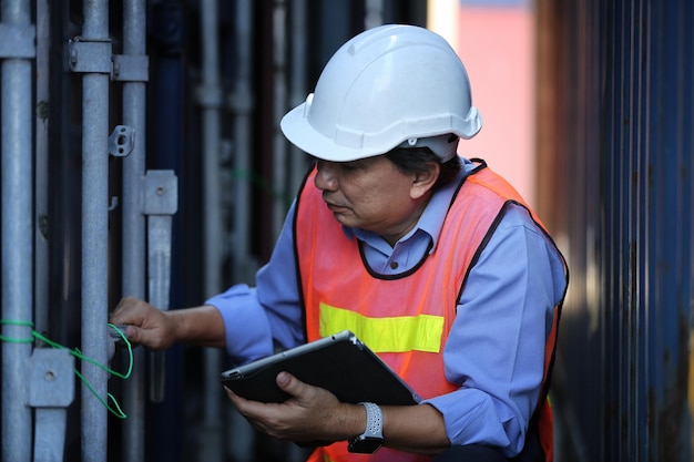 Caja de contenedores de carga de control de capataz del buque de carga para importación y exportación