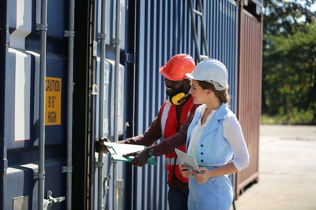 Caja de contenedores de carga de control de capataz del buque de carga para importación y exportación