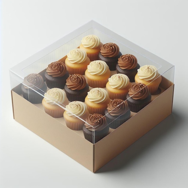 Caja de cupcakes