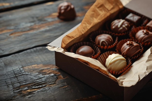 Caja con deliciosos chocolates