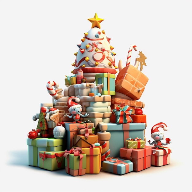 Caja de elementos de regalos
