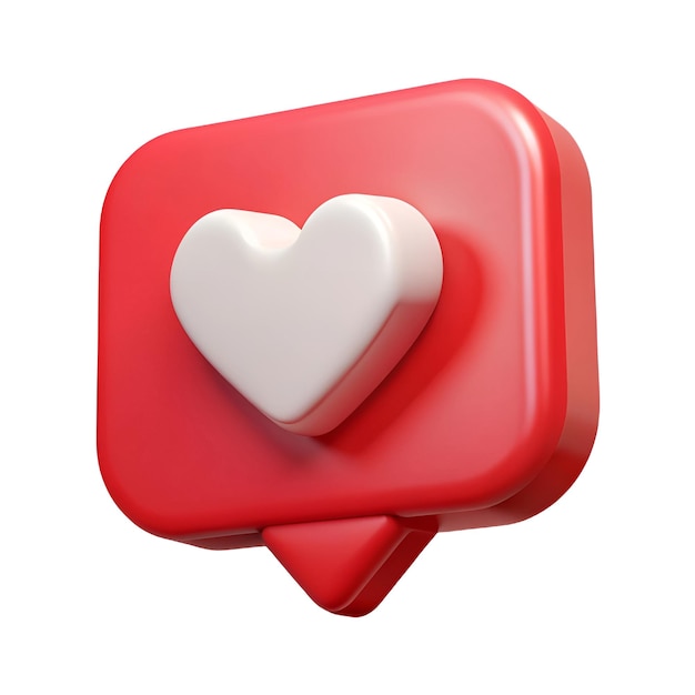 una caja en forma de corazón rojo con un corazón blanco en él