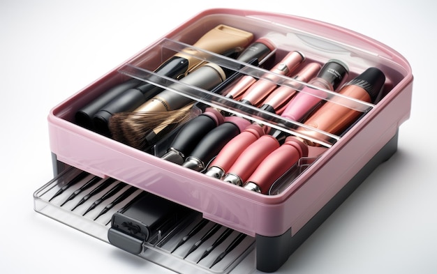 La caja del kit de maquillaje