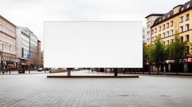 Caja de luz digital al aire libre en la esquina de la calle la base para el espacio de cartel en blanco de diseño