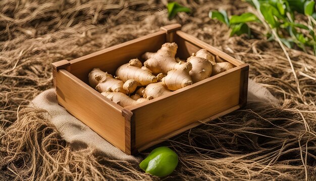 Foto una caja de madera con el número 3 en ella