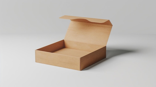 una caja de madera con una tapa que dice "abierto"